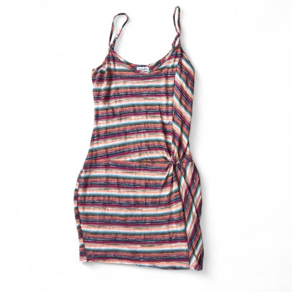 Love fire striped mini dress